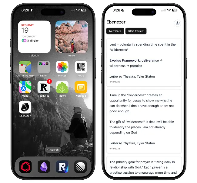 Ebenezer PWA Screenshot